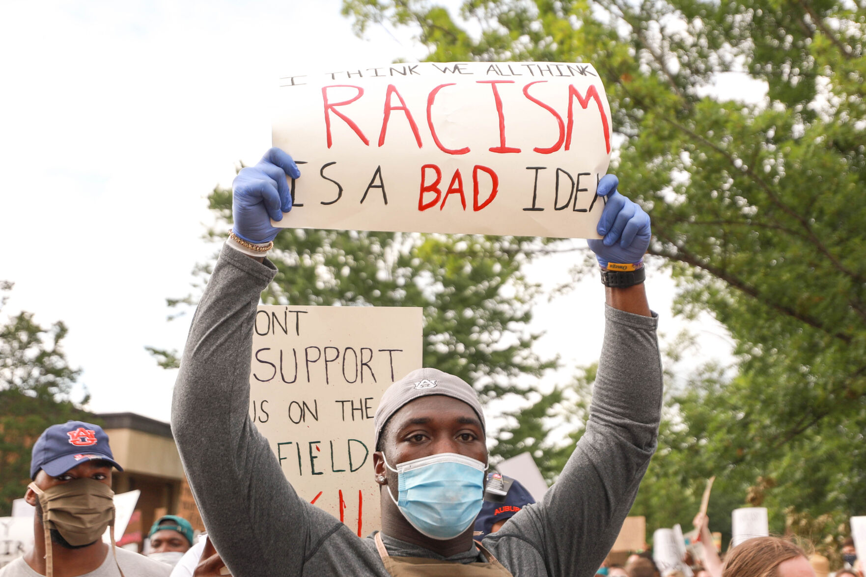 Auburn Students & Community for Change protest and march